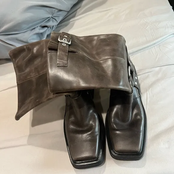 Vagabond Dark Brown Leather Boots