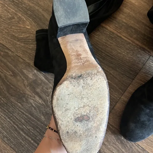Valentino Heel Suede Thigh High Boots