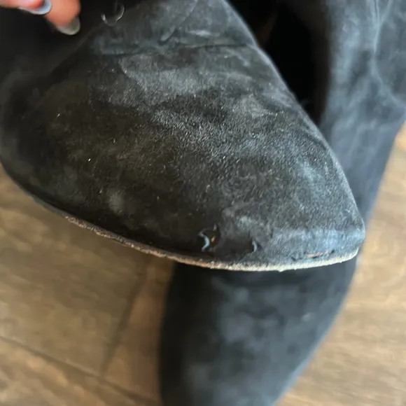 Valentino Heel Suede Thigh High Boots