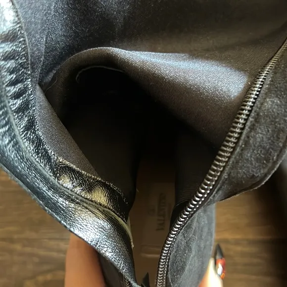 Valentino Heel Suede Thigh High Boots
