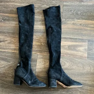 Valentino Heel Suede Thigh High Boots