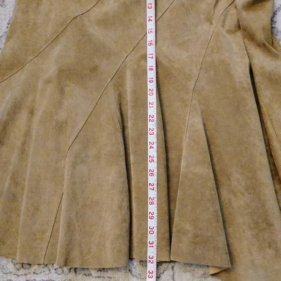 Valerie Stevens 100% Suede Leather 2-Piece Suit, Size 10-12 (L)