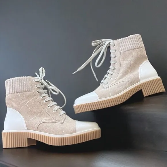 Vaneli Mage Boots in Light Grey Nival Combo, Size 7.5 New w/o Box Retail $250
