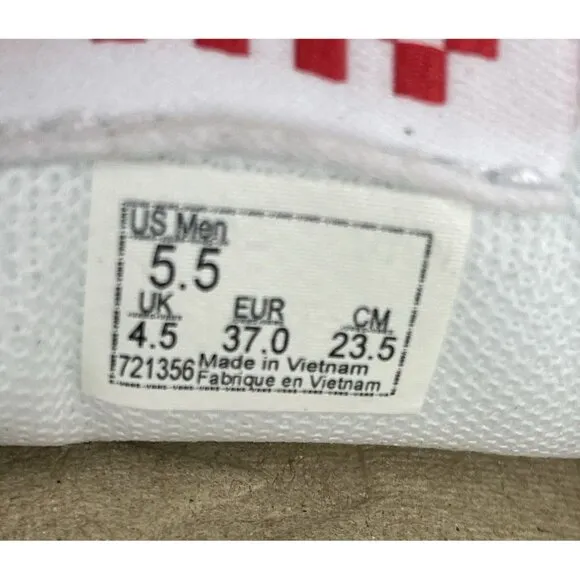 VANS AVE SKATE SPORT LEATHER  WHITE SHOES MEN'S SIZE 5.5