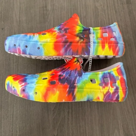 Vans kids Slip-On TRK tie dye skate water rubber Shoes size 2 NWT