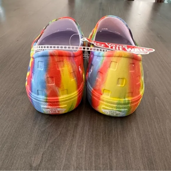 Vans kids Slip-On TRK tie dye skate water rubber Shoes size 2 NWT