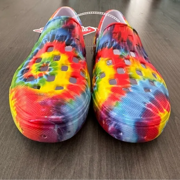 Vans kids Slip-On TRK tie dye skate water rubber Shoes size 2 NWT