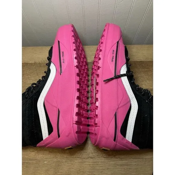 VANS SK8 Hi MTE-2‎ Hiking Boots Dip Pink Suede Duck Shoes Mens 6.5 Womens 8 New
