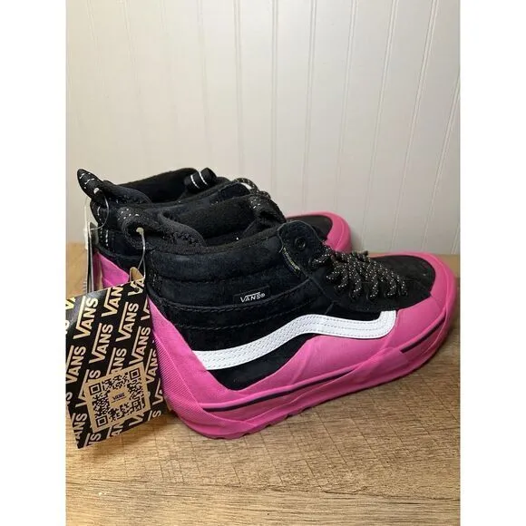 VANS SK8 Hi MTE-2‎ Hiking Boots Dip Pink Suede Duck Shoes Mens 6.5 Womens 8 New