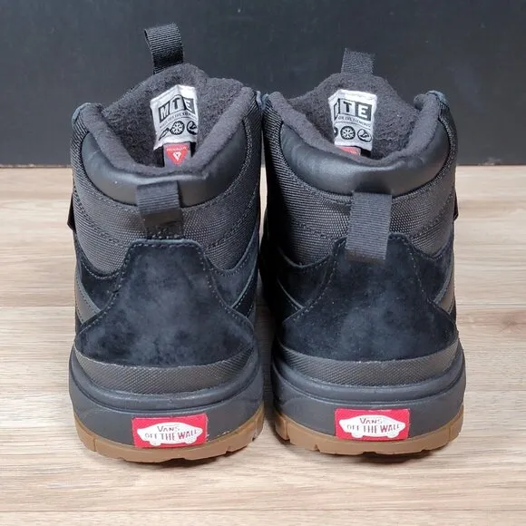 VANS Ultrarange Exo Hi MTE-1 Shoes Mens Size 8 Boots Black Gum Primaloft