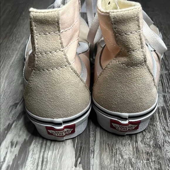 Vans Women's High-Top Sneakers - Pink and White