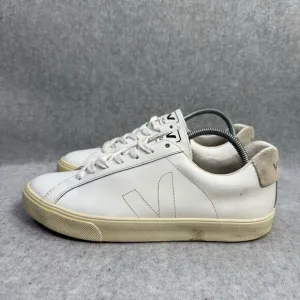 Veja Womens Shoes Size 7 White Leather Low Top Lace Up Comfort Casual Sneakers