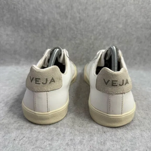 Veja Womens Shoes Size 7 White Leather Low Top Lace Up Comfort Casual Sneakers