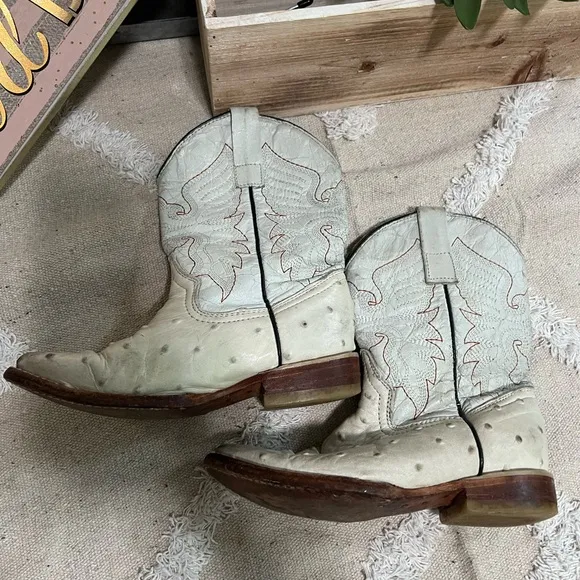 Veretta Ostrich Quail Boots kids USA 19 mex 18