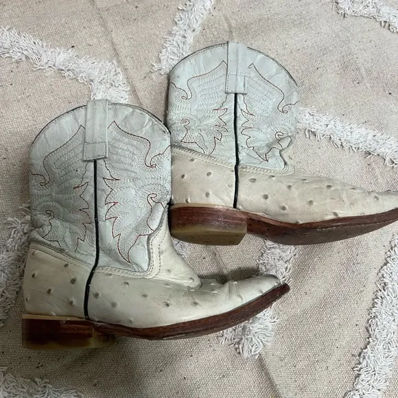 Veretta Ostrich Quail Boots kids USA 19 mex 18