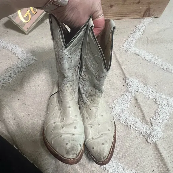 Veretta Ostrich Quail Boots kids USA 19 mex 18