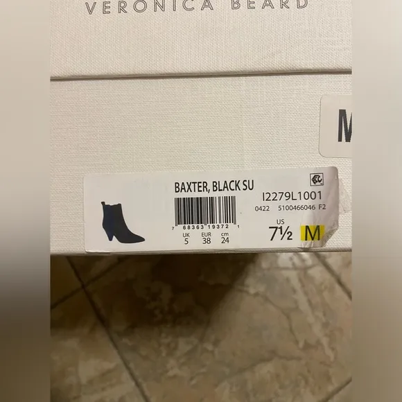 Veronica Beard Baxter Suede Western Chelsea Boots