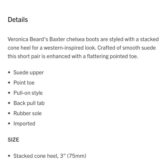 Veronica Beard Baxter Suede Western Chelsea Boots