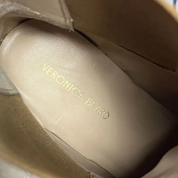 Veronica Beard Boots Womens 7M Lada Chelsea Pull On‎ Caramel Brown