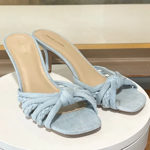 🌹VERONICA BEARD🌹Misa Knot-Front Heel Slide Sandals Size: 10M