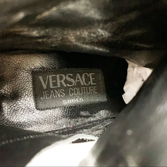 Versace Jean Couture Leather Boots