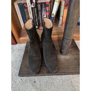 Via Spiga Womens Suede Zip Up Ankle Booties Boots Brown Size 9