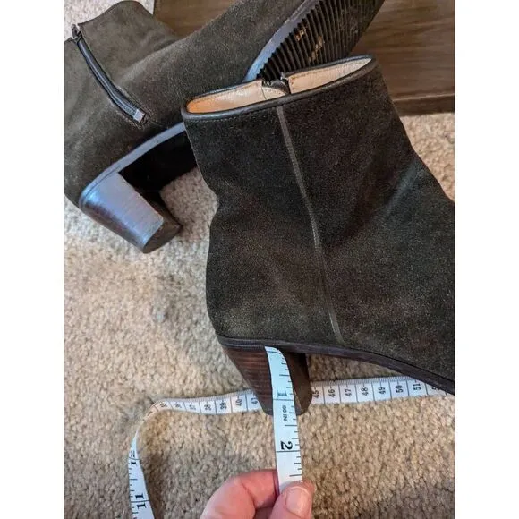Via Spiga Womens Suede Zip Up Ankle Booties Boots Brown Size 9