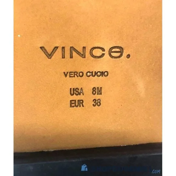 Vince Cabria Knee High Boots Front Lace-up Leather Boots - Size 8