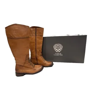 Vince Camuto Brown Leather Boots Size 7.5M
