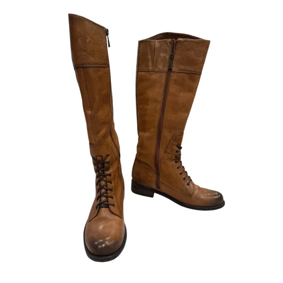 Vince Camuto Brown Leather Boots Size 7.5M