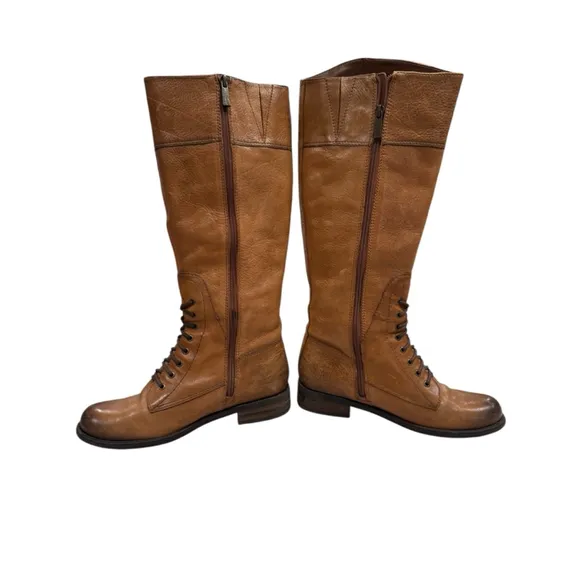 Vince Camuto Brown Leather Boots Size 7.5M