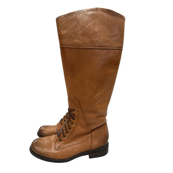Vince Camuto Brown Leather Boots Size 7.5M