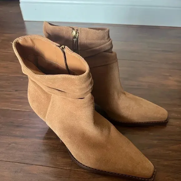 Vince Camuto Camel Brown color Suede Boots-NWOT Size 7.5