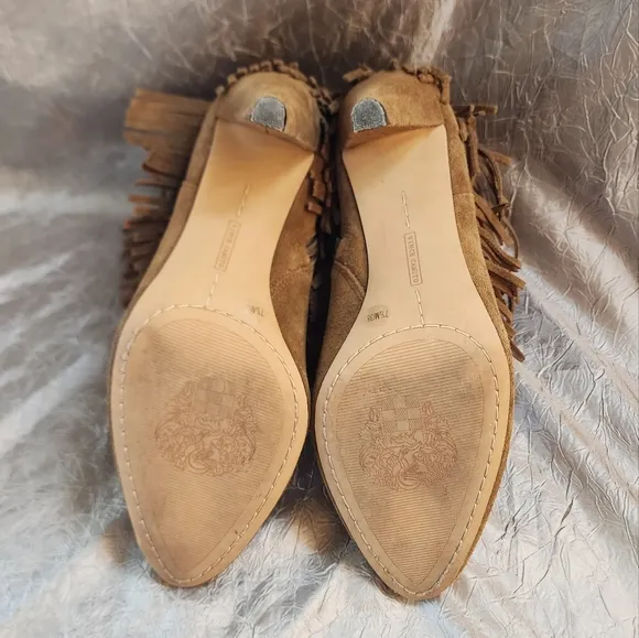 VINCE CAMUTO LEATHER ANKLE BOOTS SZ 7.5