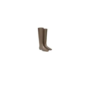 Vince Nella Women's Knee High Leather Boots Gray Zip Closure Size 8.5