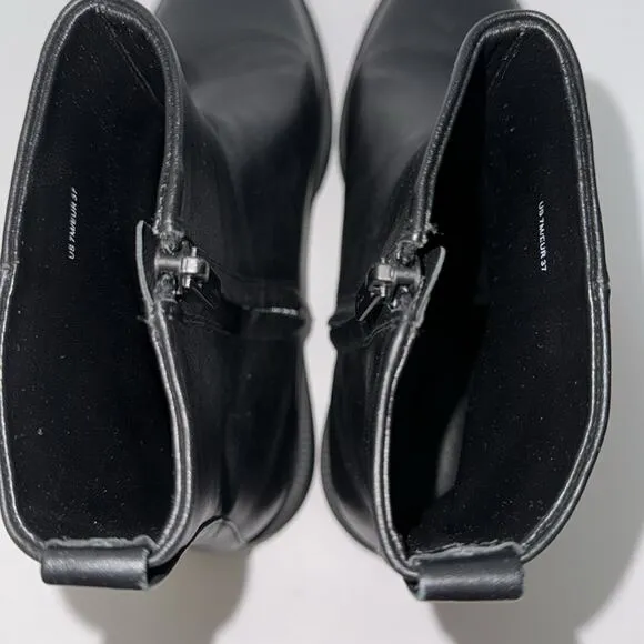Vince Women’s Leather Black Boots Size 7 Water Resistant
