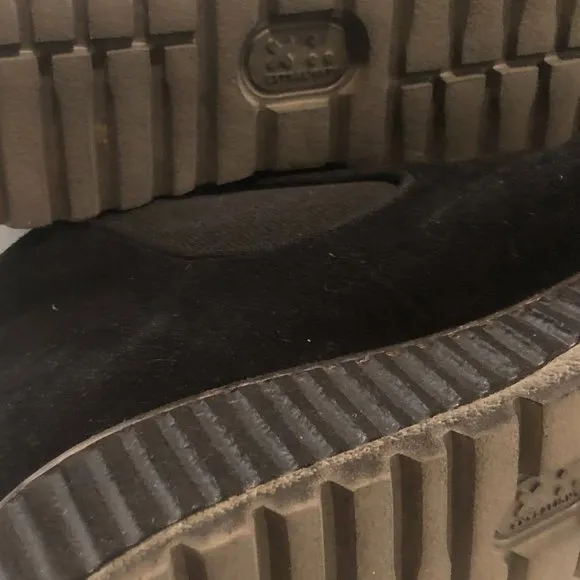 Vintage BRUNATE Black Suede Chelsea Boots