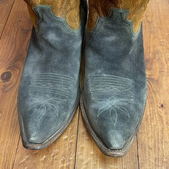 Vintage California Boots men’s suede western boots