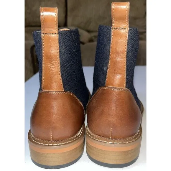 Vintage Foundry Co.‎ Men's Lace Up Casual Boots Blue/ Brown NEW Size 7.5 VF1268A