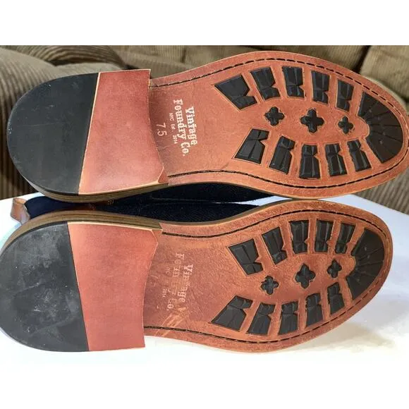 Vintage Foundry Co.‎ Men's Lace Up Casual Boots Blue/ Brown NEW Size 7.5 VF1268A