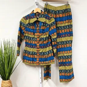 Vintage Handmade Patterned Pant Set