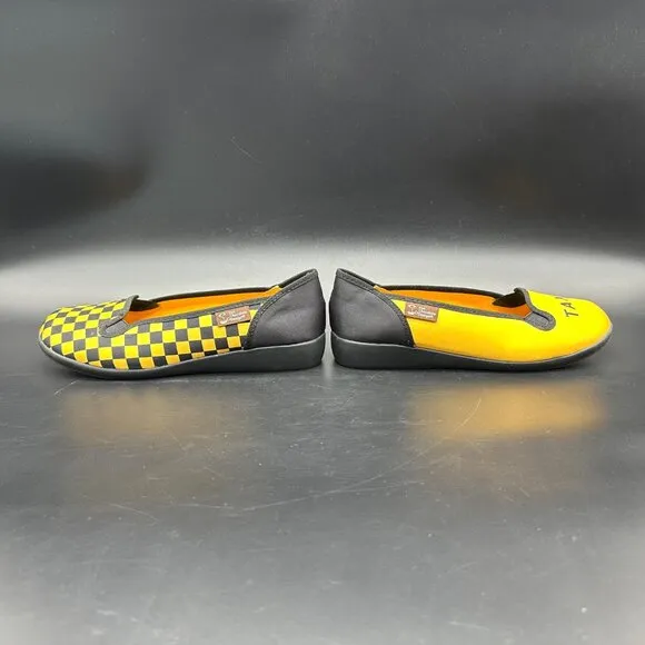 Vintage Hot Chocolate Designs 2004 Taxi Slip On Loafers EU 36 US 6 Checkered Y2K