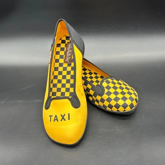 Vintage Hot Chocolate Designs 2004 Taxi Slip On Loafers EU 36 US 6 Checkered Y2K