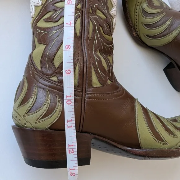 Vintage Old Gringo Leather Cowboy Boots Sunflower Women's
