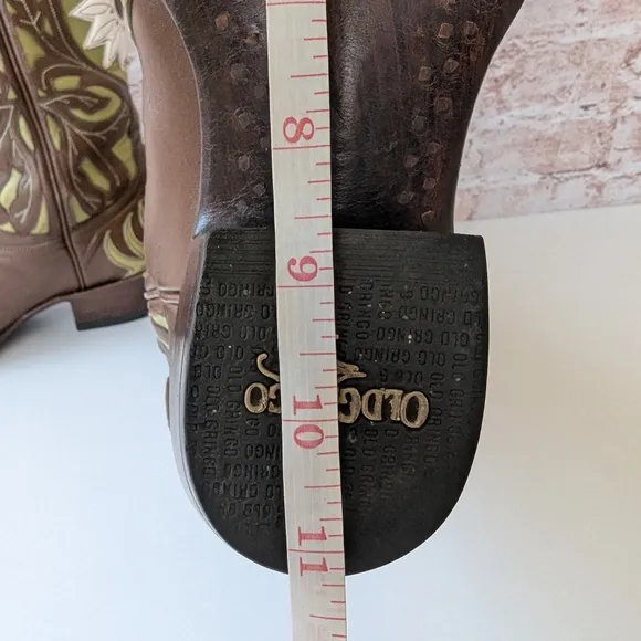Vintage Old Gringo Leather Cowboy Boots Sunflower Women's