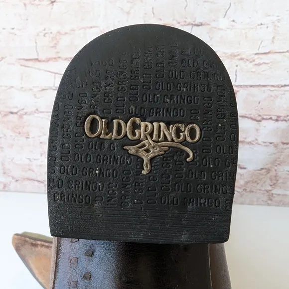 Vintage Old Gringo Leather Cowboy Boots Sunflower Women's