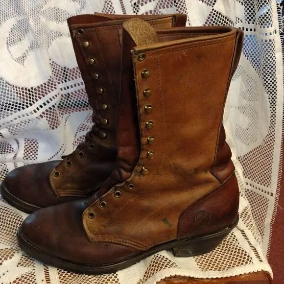 Vintage Double H smoke jumpers boots