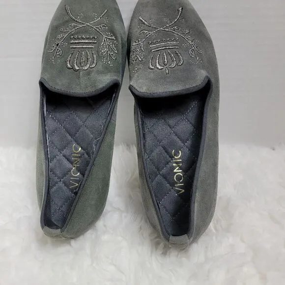 Vionic Snug Romi Womens Shoes Size 7.5 Gray Casual Comfort Flats Loafers Shoes