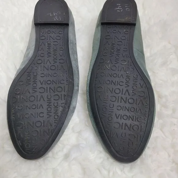 Vionic Snug Romi Womens Shoes Size 7.5 Gray Casual Comfort Flats Loafers Shoes