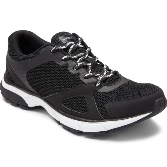 VIONIC Womens Sneakers Tokio Black Fitness Walking Shoes Athletics Size 6.5